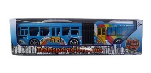 Bus Transporte Juguete Tipo Transantiago Azul