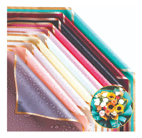 Pack 100 Papel Coreano Arreglo Flores Decoración Glovers