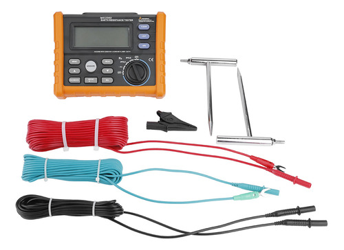 Probador De Resistencia Peakmeter Ms2302 Digital Earth 0 ~ 4