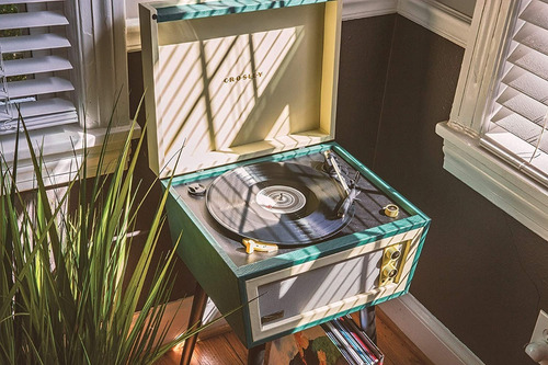 Tocadiscos Crosley Cr6233a-bk Dansette Bermuda Envió Gratis
