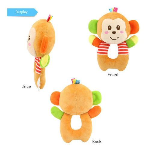 Sonajero De Peluche Con Forma De Animal Para Bebés Y Niños