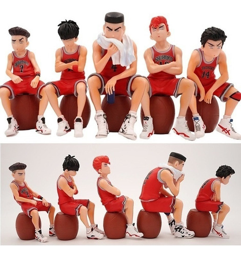 5 Unidades/set Figura De Acción Slam Dunk Juguete Anime Muñe