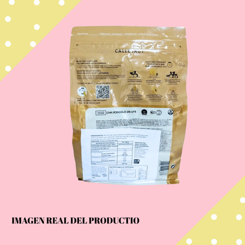 Chocolate Belga Blanco Gold 30.4% Barry Callebaut 400g 1 Pza