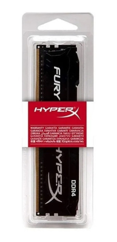 Imagem 1 de 4 de Memória Ram Fury Ddr4 Preto 8gb 1 Hyperx Hx426c16fb3/8