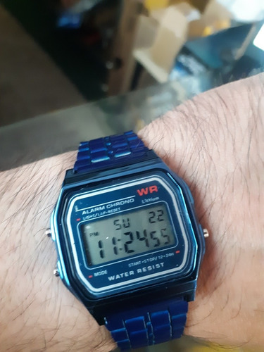 Reloj Digital Vintage Clásico  Dorado O Plateado  !!