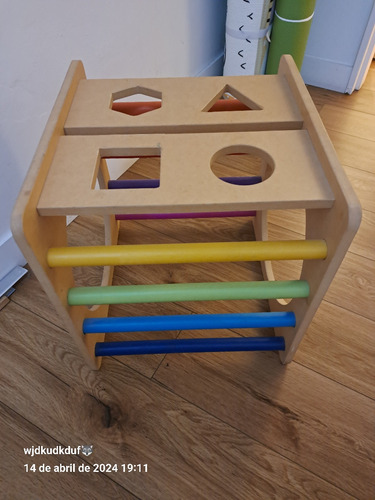 Cubo Arcoiris, Impecable Estado! Decorelieve, Como Nuevo!