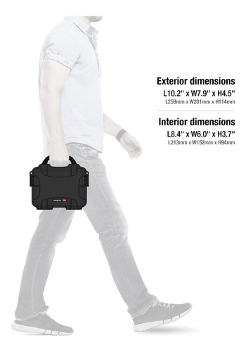 Estuche Rigido Impermeable Nanuk 904 Vacio Negro