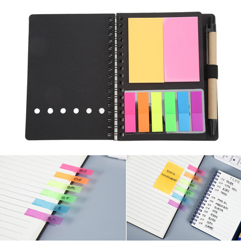 Cuaderno Portátil Simple De Cuero De Doble Bobina