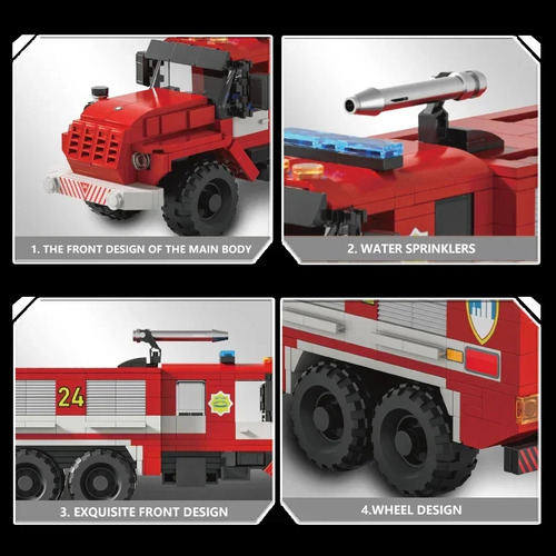 Bloques De Construcción De Camiones De Bomberos Urbanos, Mod