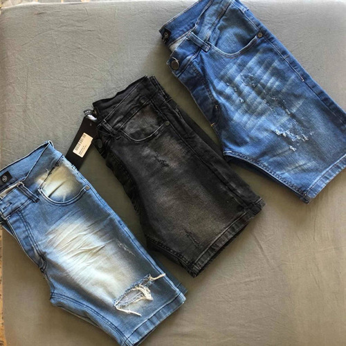 bermudas de jeans hombre rotas