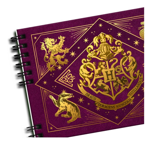 Album Scrapbook A4 Tapa Dura Harry Potter Hogwarts