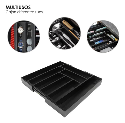 Organizador Cubiertos Expandible Cocina Cajón Cubiertos