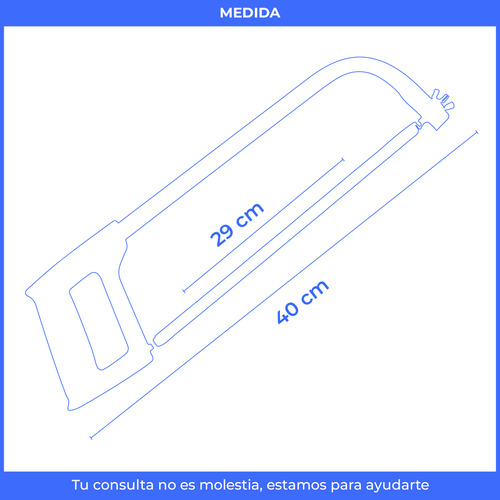 Arco De Sierra Con Hoja Multiuso 29cm Profesional