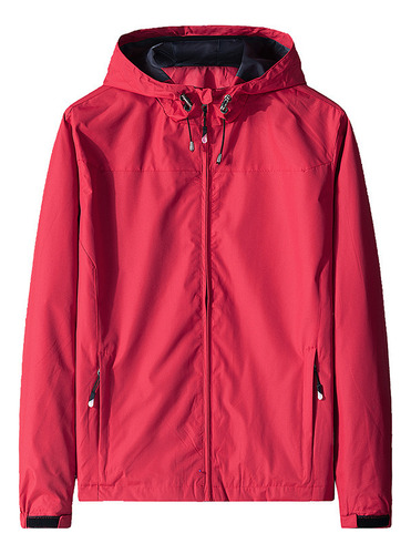 Chaqueta Hombre Otoño Capucha Antiviento Impermeable