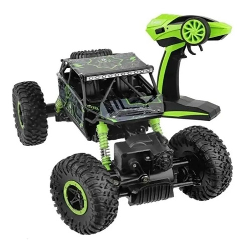 Todo-o-terreno de controle remoto Click N' Play Rock Crawler 1:18 verde