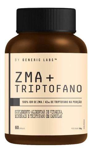 Zma + Triptofano Testbooster 60 Cápsulas Generic Labs