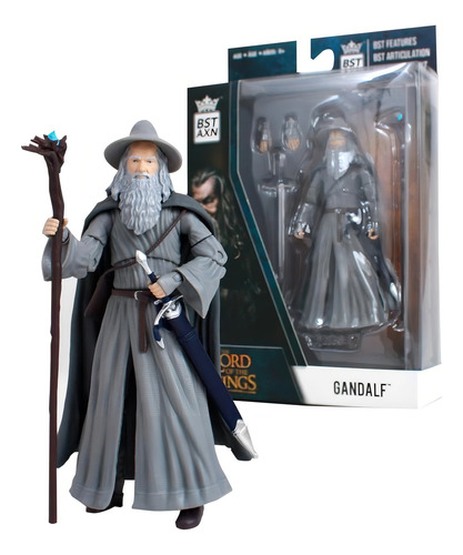 Figura Articulada Bst Axn Gandalf 5 Pul Usado Semi Nuevo (Usado)