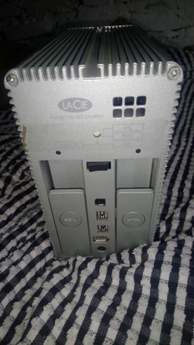 Bakup Lacie 1tb (500gbx2) Gris (Usado)
