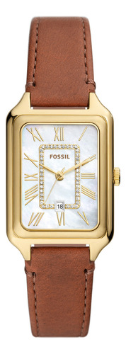 Reloj Mujer Fossil Raquel Piel Litehide Mar Correa Marrón