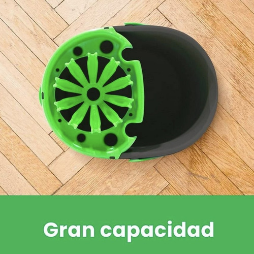 Cubeta Con Exprimidor Scotch Brite 10 L Color Gris Verde