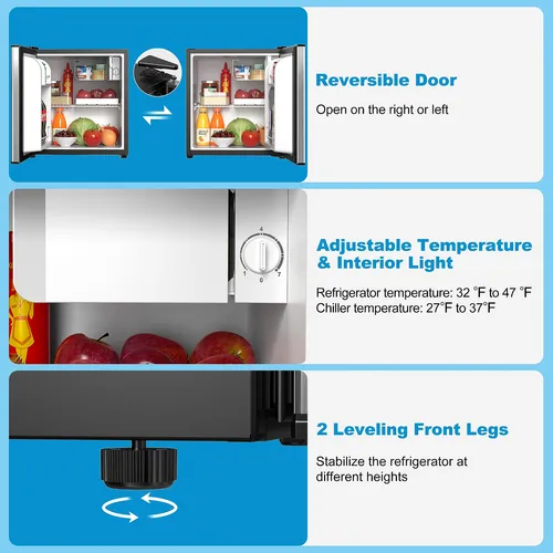 Refrigerador Compacto Moderno Para Hogares Pequenos