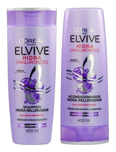 Shampoo Y Acondicionador Elvive Hidra[hialuronico] X 400 Ml