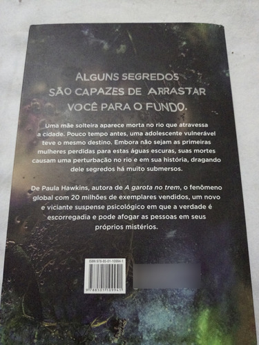 Em Aguas Sombrias, De Paula Hawkins, Editora Record, Em Português, 2017 (Usado)