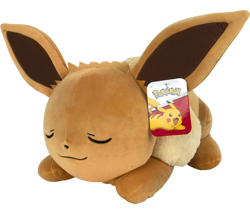 Pokémon - Eevee Durmido De Peluche De 18 Pulgadas, Pokémon D