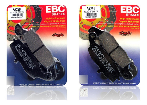 Pastillas De Freno Ebc Kawasaki Vn 1500 Tourer Fi Año 00-03