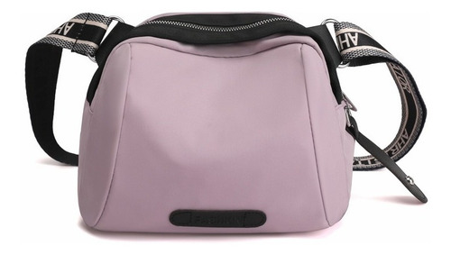 Bolsa Bandolera De Hombro Moderna De Tela Oxford Para Mujer Color Lila