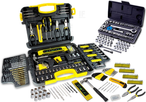 Imagem 1 de 5 de Kit Jogo De Ferramentas 340 Peças Maleta Multiuso