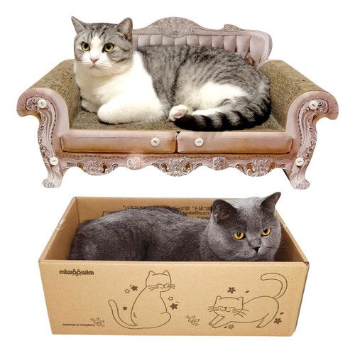 Cama De Rascador De Gato Miwoowim, Sofá Gatito De 23 Pulgada