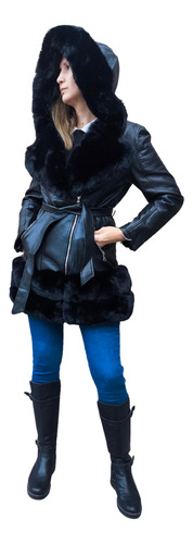 Campera Tapado Mujer Forrada - Importada Y Elegante