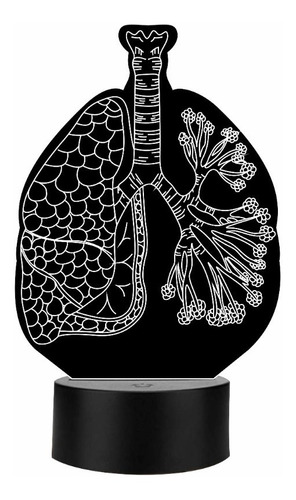 Lámpara De Pulmones Regalo Neumólogo Personalizada Art12824