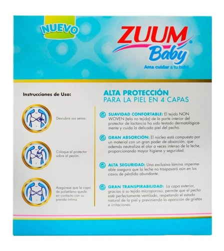 Protector De Lactancia Zuum Baby 24 Piezas