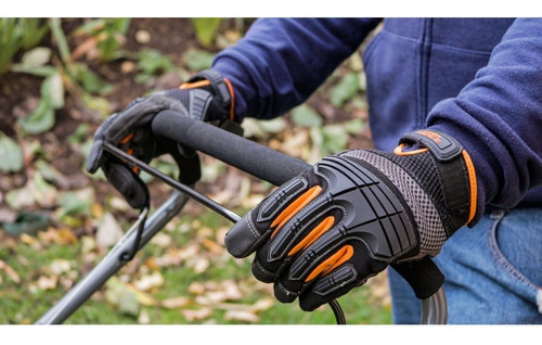 Podadora de césped a nafta Truper P-418 color naranja con potencia de 4hp