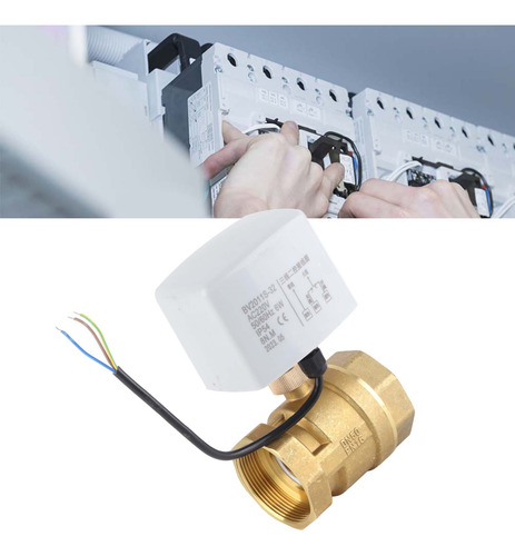 Ac220v Dn50, 2 Pulgadas, 2 Vías, 3 Cables, Latón Eléctrico