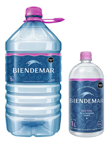 Biendemar / 15 Botellas 1l + 1 Bidón 5l + 1 Ormus 250ml Sin Sabor