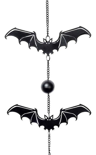 Sombras De Alquimia Gótico Bat Wind Chime Decoración Colgant