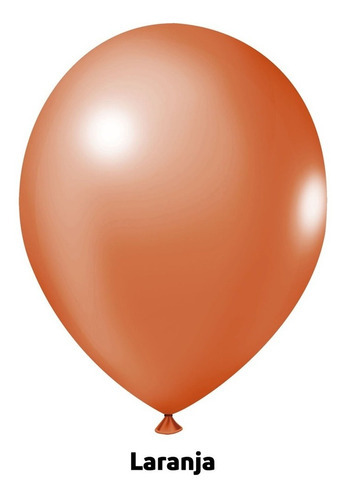 50 Bexigas Balão N9 Decoração Festa Mais Brilho Escolha/cor Cor Laranja