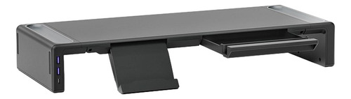 Soporte Para Monitor Riser Soporte Interfaz Usb Negra
