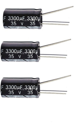 3300uf 35 V 16 X 30 +/-20 % 221.0f, 6 Condensadores Electrol