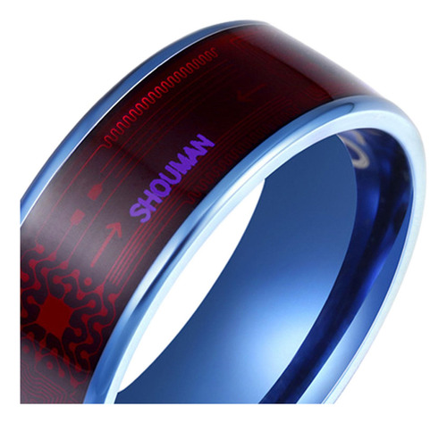 4 Anillo Usable Inteligente, Anillo De Pantalla Azul Mi