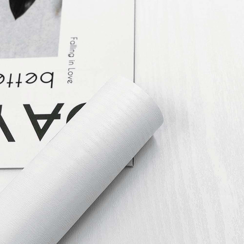 Papel Decorativo Madera Blanco Para Muebl Lamina Tacto Real