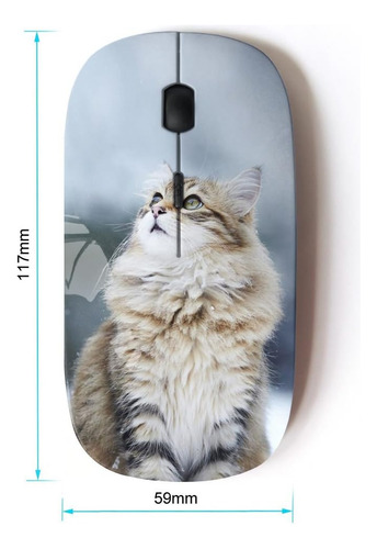 Ratón Koolmouse, Inalambrico/diseno Gato/2.4 G