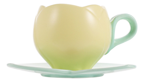 Juego De Tazas De Café De Cerámica Con Diseño De Tulipán New