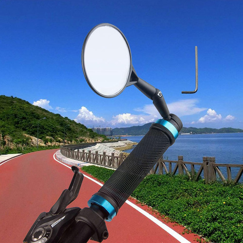 Manillar De Bicicleta Espejo Retrovisor Espejo Ajustable