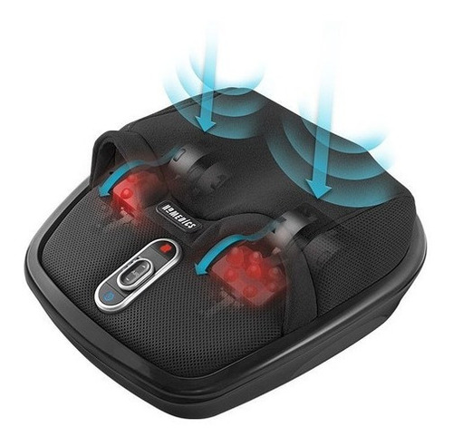 Homedics Masajeador De Pies Shiatsu Air Max Calor/compresión Negro