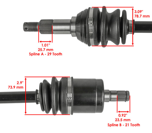 Flechas Delanteras Hd8 Can-am Defender Max 2021 800cc
