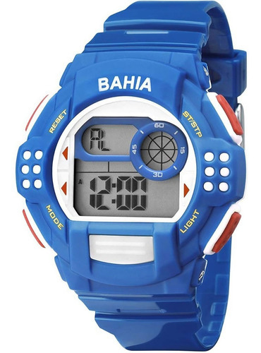 Relógio De Pulso Technos Para Homem Oficial Do Bahia Cor Da Correia Azul Cor Do Bisel Azul Cor Do Fundo Cinza